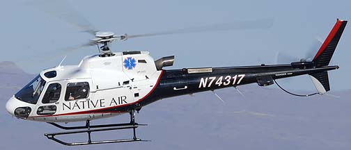 Native Air Eurocopter AS 350 B3 N74317, Phoenix-Mesa Gateway Airport, March 11, 2011
